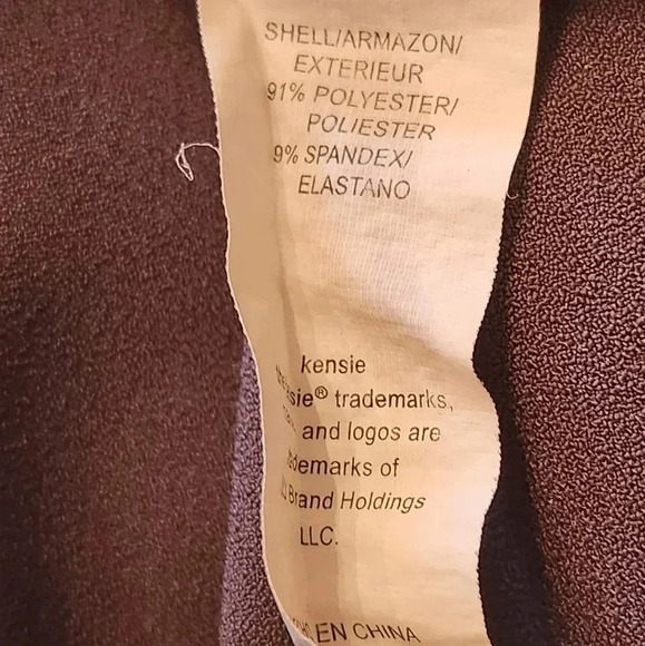 Kensie Draped Open Front Trench Coat – Soft Mauve – Size Small - Picture 5 of 5